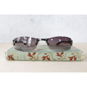 Vintage Y2K sunglasses 1990s Matrix Agent Rimless Eyewear Grunge Goth Festival